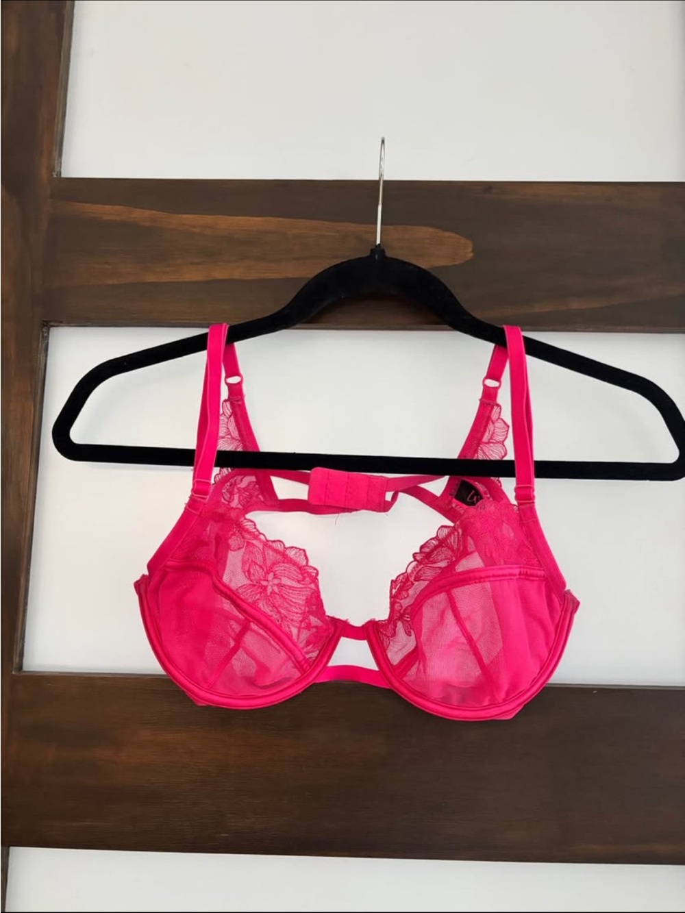 La SENZA Bright Pink Lace Underwire Bra